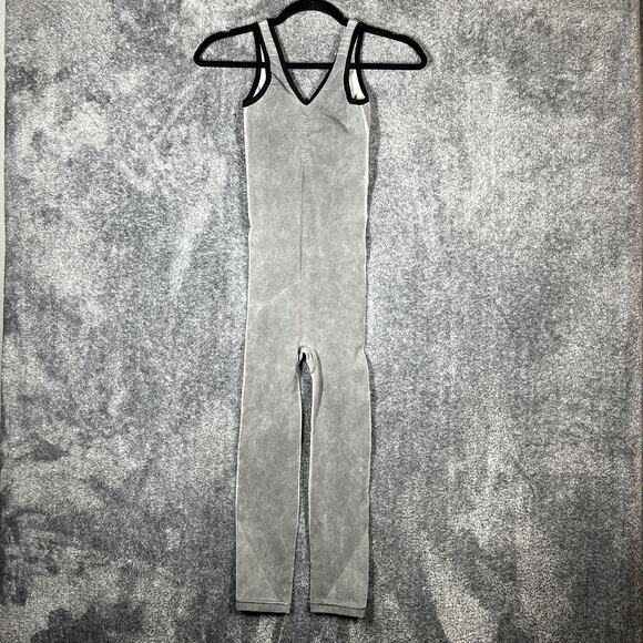 North Face Bodysuit Womens Medium Sleeveless Athletic Jumpsuit Stretch Nylon - Picture 1 of 11